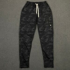 Vuori Sunday Performance Joggers Mens XS Black Camo Tapered Athletic Sweatpants